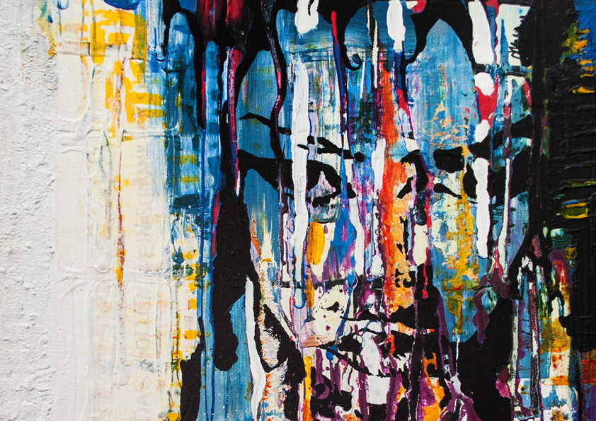 Die Gedanken sind Frei. Kunst: Acryl.