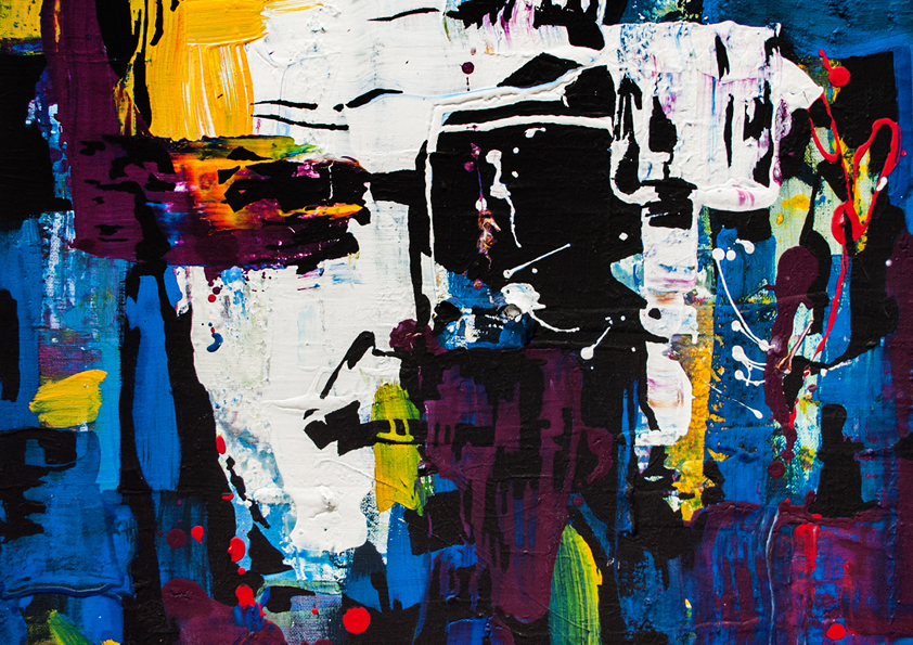 Die Gedanken sind Frei. Kunst: Acryl.