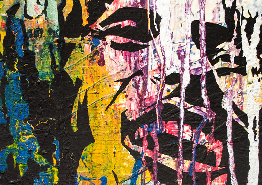 Die Gedanken sind Frei. Kunst: Acryl.