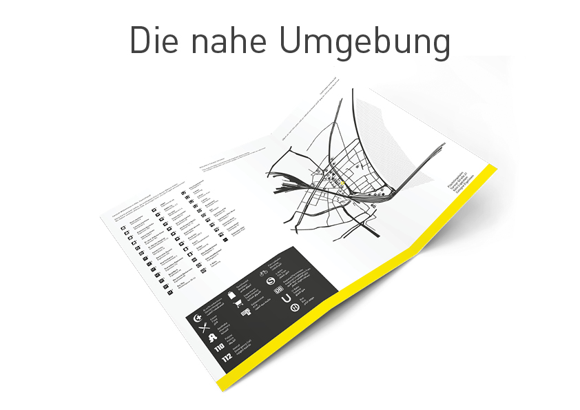 Lageplan für die nahe Umgebung.