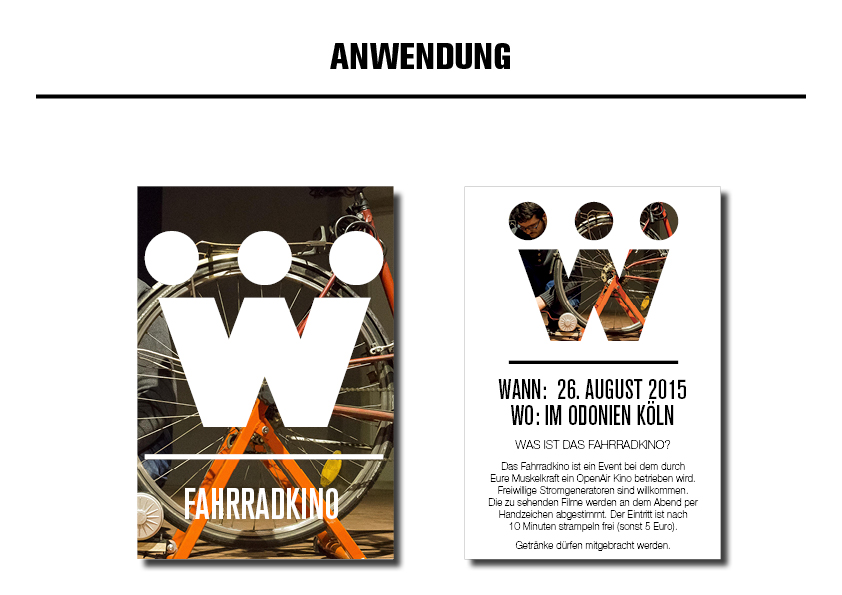 Kleine Veranstaltungsflyer.