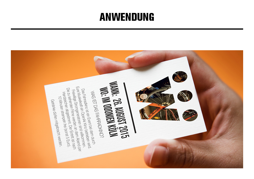 Kleine Veranstaltungsflyer.