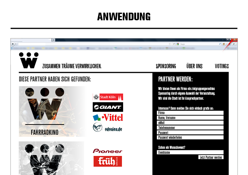 Sponsorenbereich des Internetauftritts.